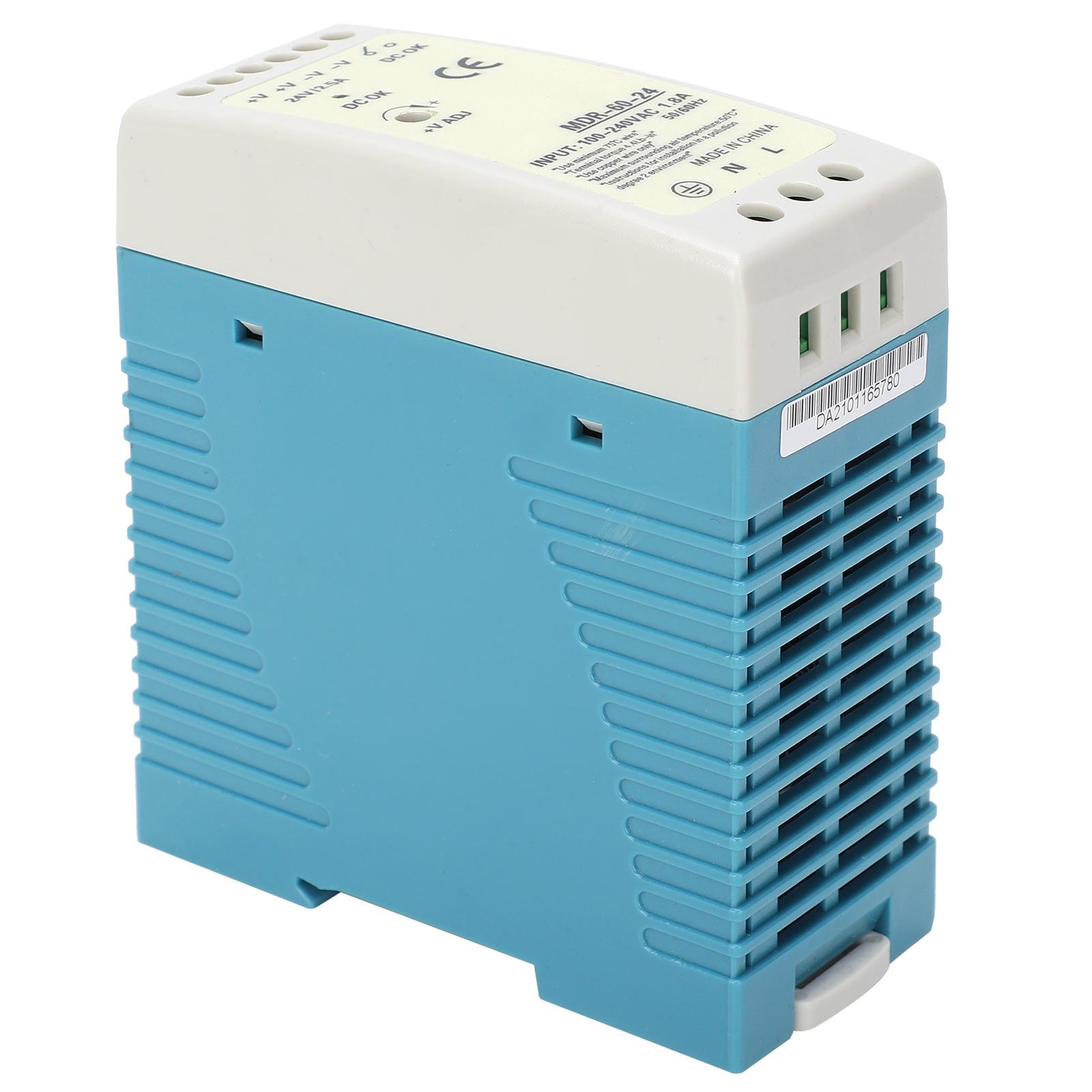 

Блок живлення BERM імпульсний для промислового ПЛК MDR6024 60 Вт 2,5 А Вхід 100-240 В змінного струму