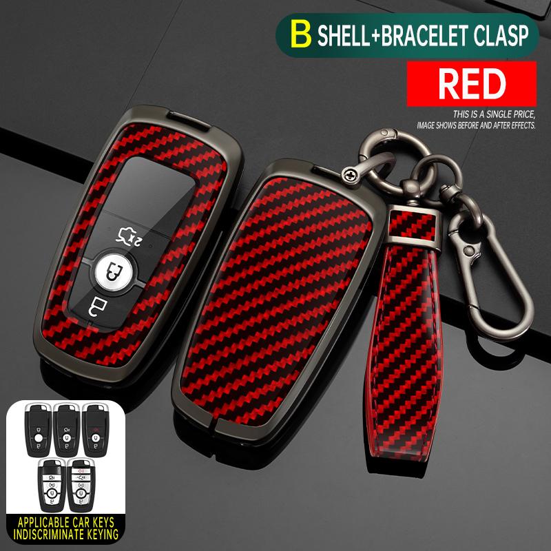Styling Mouldings Alloy Car Remote Key Case Cover Protect Shell Bag For Ford Edge Fusion Mustang Explorer Escape F150 F250 F350