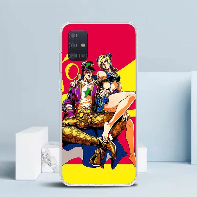 JoJo's Bizarre Adventure Jolyne Cujoh Soft Cover for Samsung Galaxy A12 A22 A32 A52 A72 A02S Phone Case Note 20 Ultra 10 S10 Plu