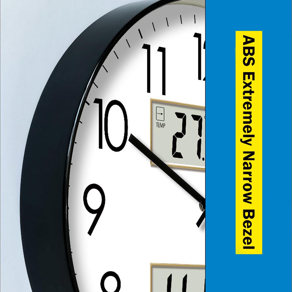 Round Silent Wall Clock For Living Room Decor Multi-functional Week And Calendar Display Clocks Wall