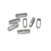 30Pcs/Lot Stainless Steel Charm Slider Spacer Beads/Fastener Cord String Crimping Rope End Clip for DIY Bracelet Jewelry Making