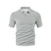 Men's summer new lapel jacquard thin short-sleeved men's casual sports polo shirt