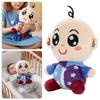 Cute Baby Plush Doll Stuffed Toy, Soft Cuddly Cartoon Infant Doll, Kids Comfort Toy for Toddlers, Nursery Decor & Gift for Boys Girls