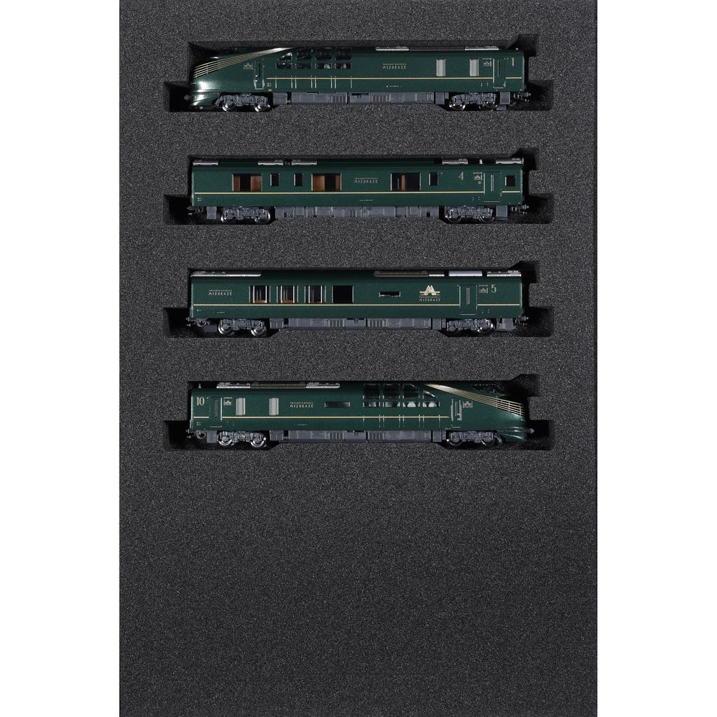 KATO N Gauge 87 Series "TWILIGHT EXPRESS Mizukaze" 4-Car Basic Set Diesel Train Model 10-1965