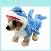 Stilvolle Blau-Weiße Haifischkostümjacke Für Hunde Perfekt Für Halloween Spaß
