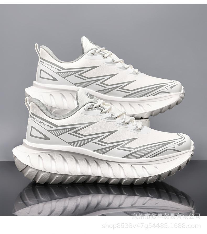 Ultra-leichte Ledersportschuhe, Dämpfende Trainings-Laufschuhe, Neue bequeme Plateau-Freizeitschuhe