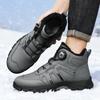 Winter Plush and Thickened High Top Men's Cotton Shoes Versatile Warm Men's Snow Boots
