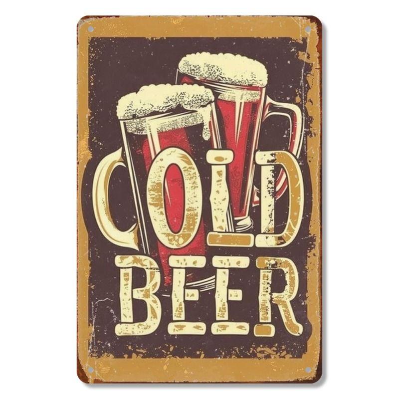 Poster Birra Placca Metallica da Parete