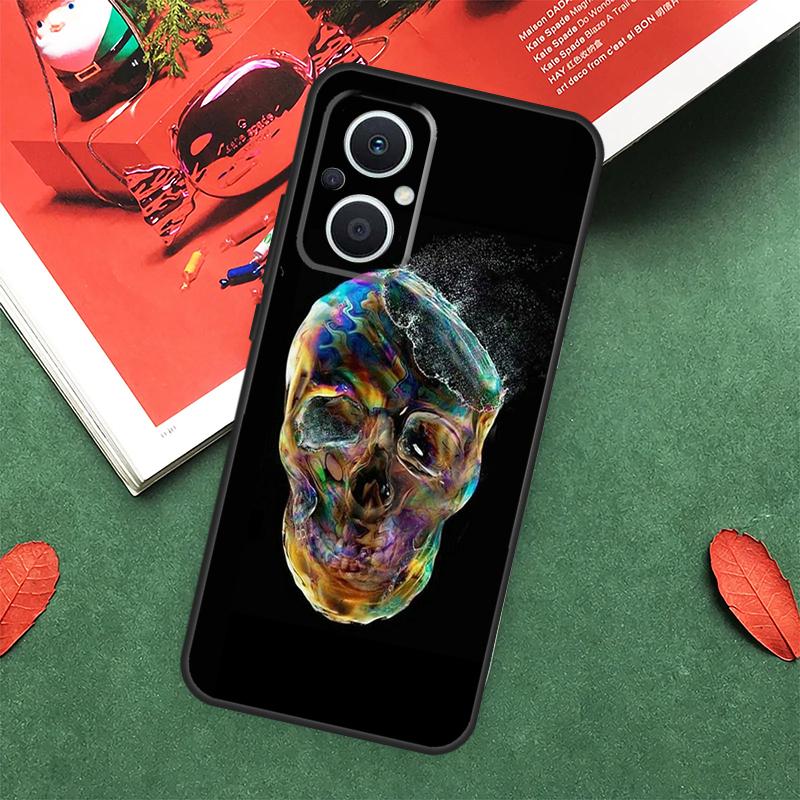 Cool Spooky Skull Face Case For OPPO Reno 5 Lite 8 4 6 7 10 Pro 4Z 5Z 8T OPPO Find X6 X5 Pro X2 Neo X3 Lite Cover