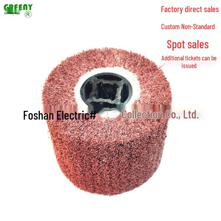 Red 120x100 Brushed Wheel Scouring Pad for Metal Polishing and Brushing