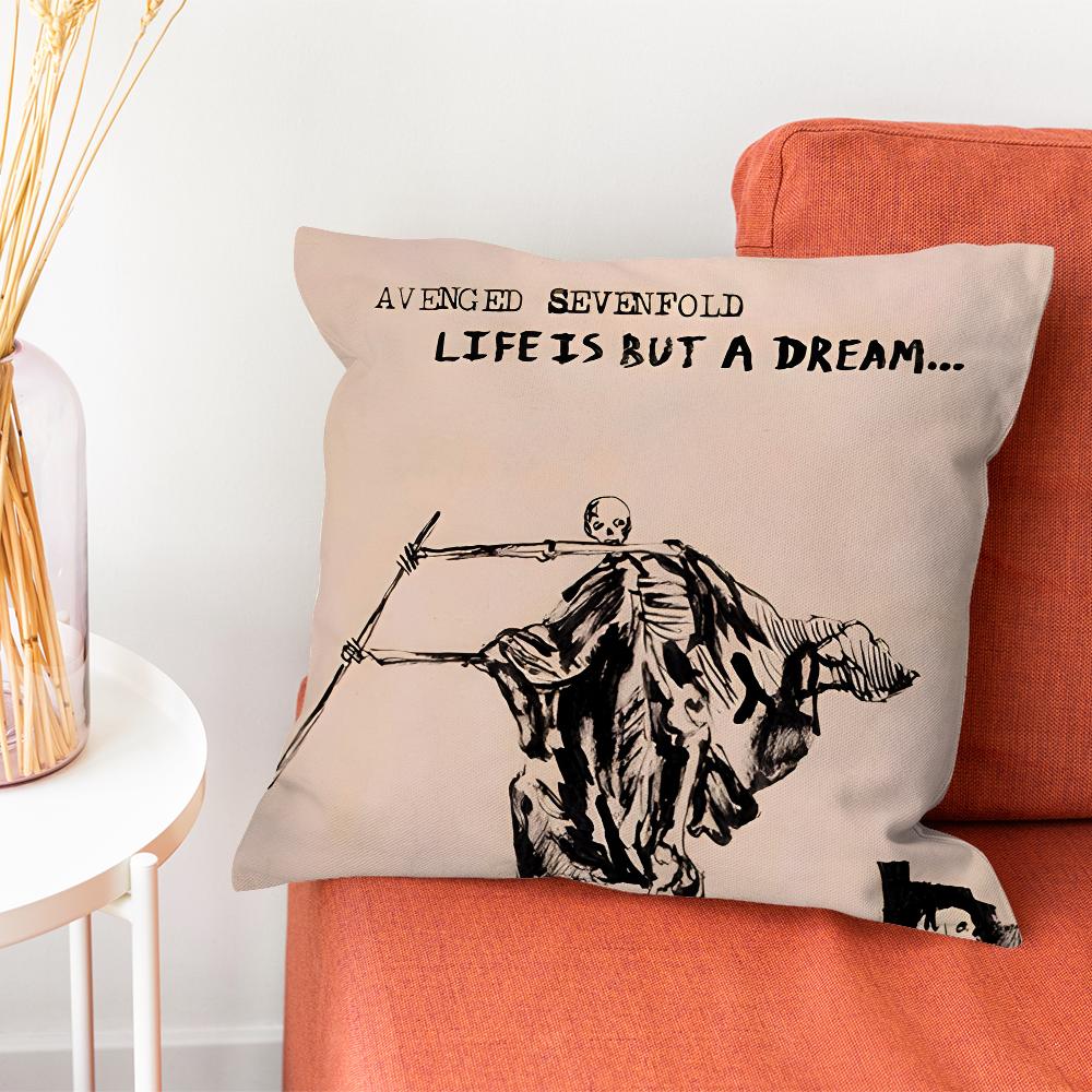 A-AvengedS Sevenfold A7X Pillow Case Pillow Case Living Room Sofa Cushion Cover Suitable For Home Bedroom Room Decoration