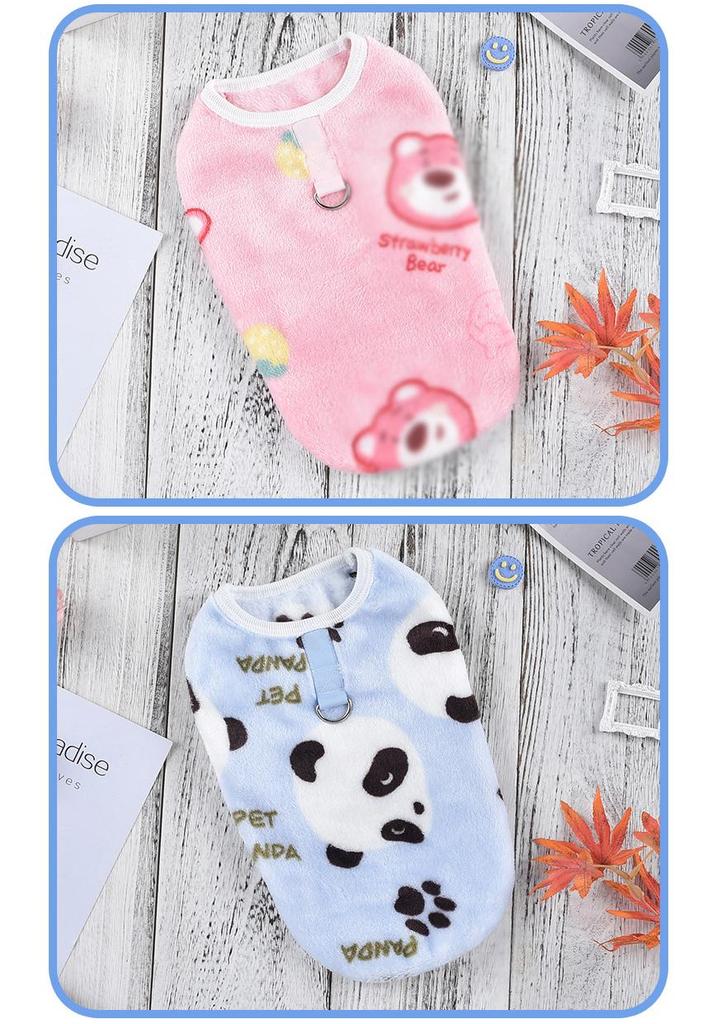 Warm Flannel Pet Pajamas for Dogs and Cats