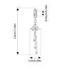 BAMOER 925 Silver Lotus Tassel Silicone Beads Pink Link Chain Charm for Women Bracelet DIY Jewelry Accessories