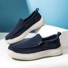New Men Canvas Casual Shoes Breathable Soft Cloth Sneakers Non Slip Rubber Sole Lightweight Daily Walking Fashion Flat Footwear