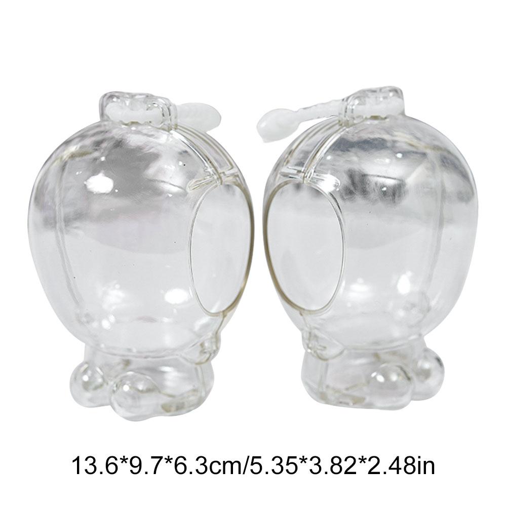 1-3pcs Transparent Protective Cover Doll Dust Storage Case Cute Doll Protective Cover Plush Face Protective Case for Plush Dolls