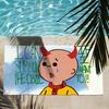 Cartoon cute C-Caillou Towel Drying Bath Towel Applicable To Light Swimming Camping Yoga Beach Out