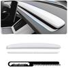 25th Anniversary Edition Carbon Fiber Dashboard Decorative Strip for Model 3/Y Console.