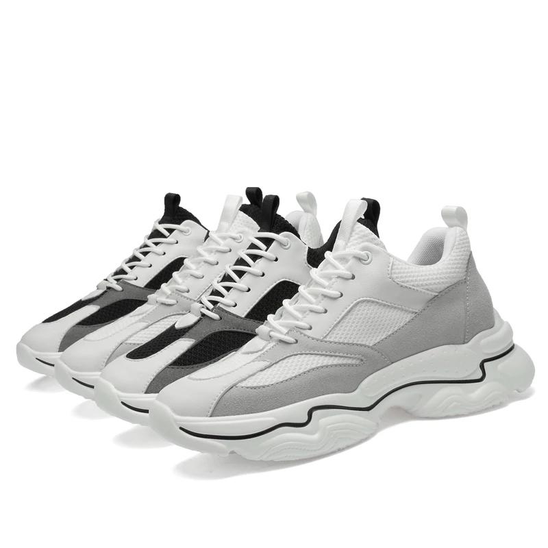 Fashion Fashion Lift Men Sneakers Casual Heightening Shoes Elevator Shoes Height Increase Shoes Insoles 7-8CM Height Increasing Shoes