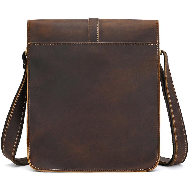 Vintage Fashion Men's Shoulder Bag Genuine Leather Men Sling Bag Cow skin genuine leather crossbody men messenger bag male