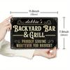 Personalized Custom Home Bar Metal Sign - Customizable Vintage Aluminum Plaque, Retro Pub Man Cave Wall Decor with Engraved Text