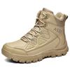 High Top Rubber Sole Outdoor Hiking Shoes Large Size Winter Warm Boots Tactical Training Men's Breathable Martin Shoes