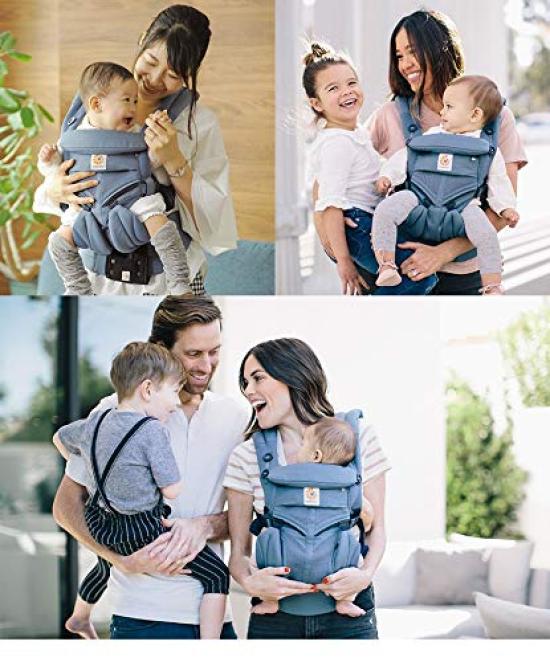 Ergobaby Ergobaby nosítko síťované, s držákem na zádech, originální produkt, vhodné pro růstové omni 360, chladně modrá, 1 kus 0 CREGBCS360POXBLU