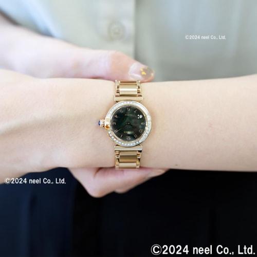 Citizen Women's Watch, Eco-Drive, Solar-Powered, Waterproof, with Spare Band, Diamond, Green, ROUND Collection, EM1123-62X, Gold