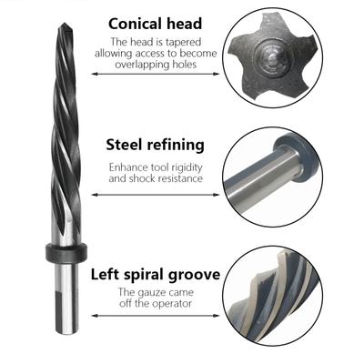 3/8 1/2 5/8 3/4 13/16 Spirals Flute Reamer HSS Bridge Reamer Taper Chucking Reamer Drill Bit Car Maintenance Reamer
