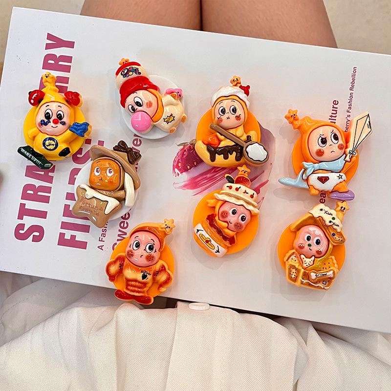 Mobile Phone Airbag Stand - Foldable, Telescopic, Cute Star Doll Design for Apple, Huawei, Xiaomi with Finger Ring