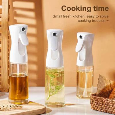 200ML Ölsprüher Zerstäuber zum Kochen Drucktyp Sprühflasche Umweltfreundlicher Lebensmittelgeeigneter Ölspender Ölkontrolle Gute Abdichtung Tragbar