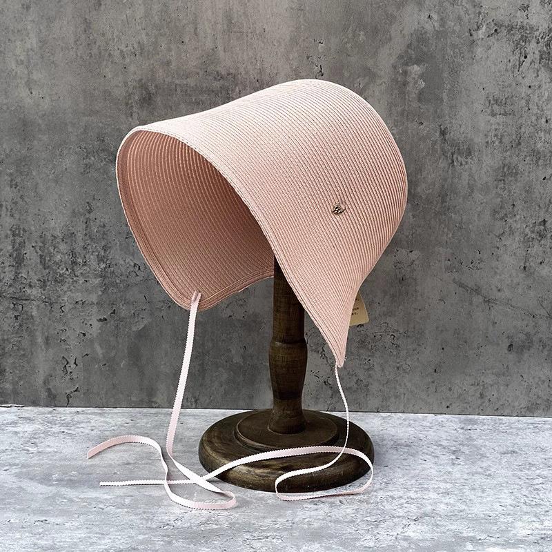 Lightweight Upgraded Version Of Fine Papyrus Loli Hat Outdoor Travel Sunshade Big Edge Straw Hat Women'S Summer Foldable Bucket Hat
