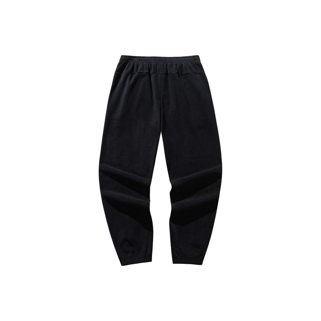 Anta Outdoors Series Fleece Long Pants Men Pants Basic-Black 952546301-4