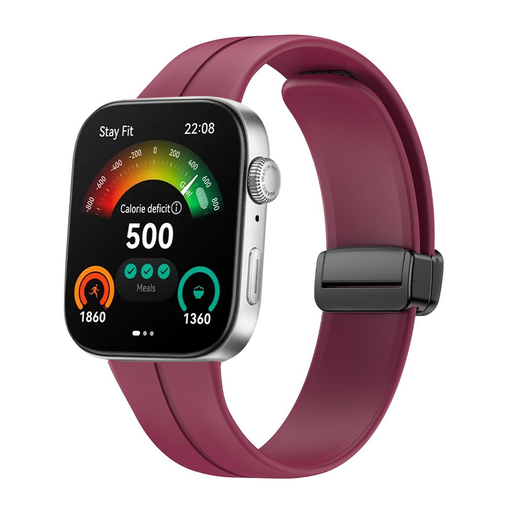 Magnetic Folding Buckle Wrist Band For HUAWEI WATCH FIT 3 Sports Breathable Silicone Strap Replacement Watchband Bracelet