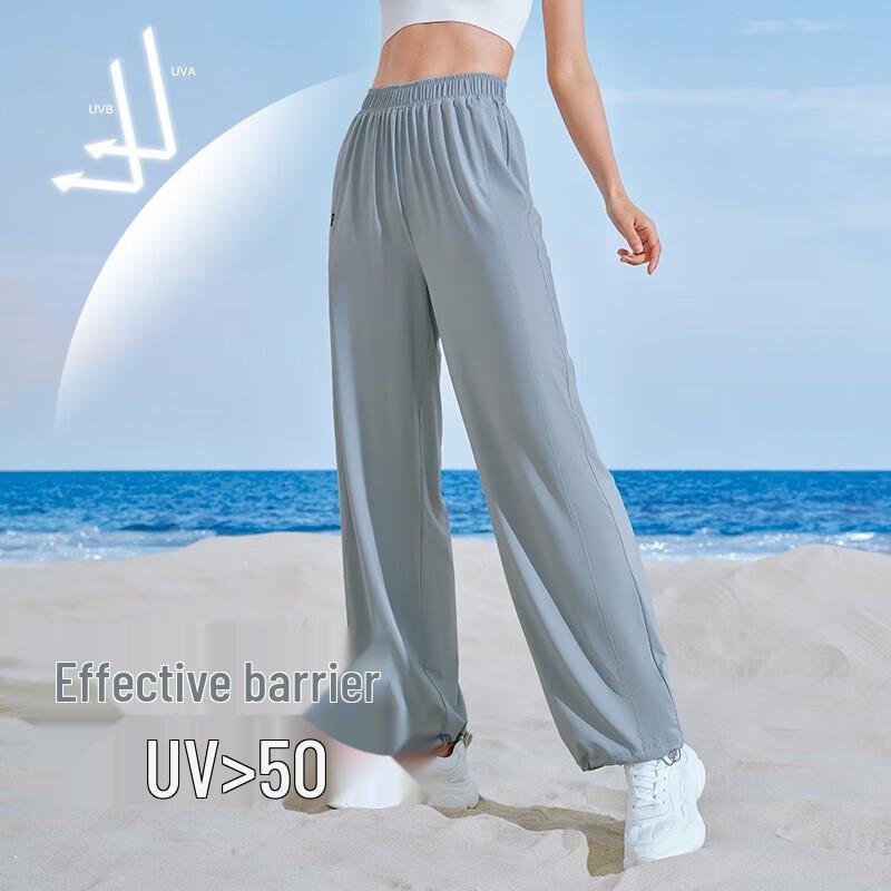 Pelliot Women's Quick-Dry Sun Protection Wide-Leg Pants