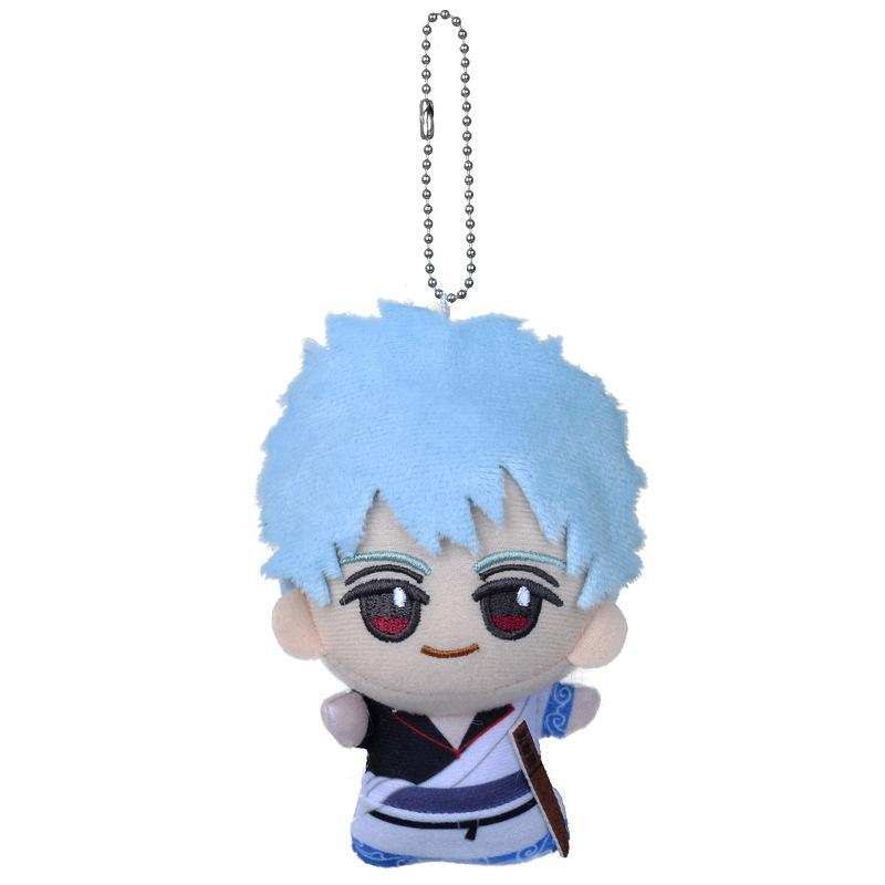 New 12cm Sakata Gintoki Plush Toy Gintama Plush Doll Key Chain Bag Decoration Doll Stuffed Collection Kids Toys Birthday Gift