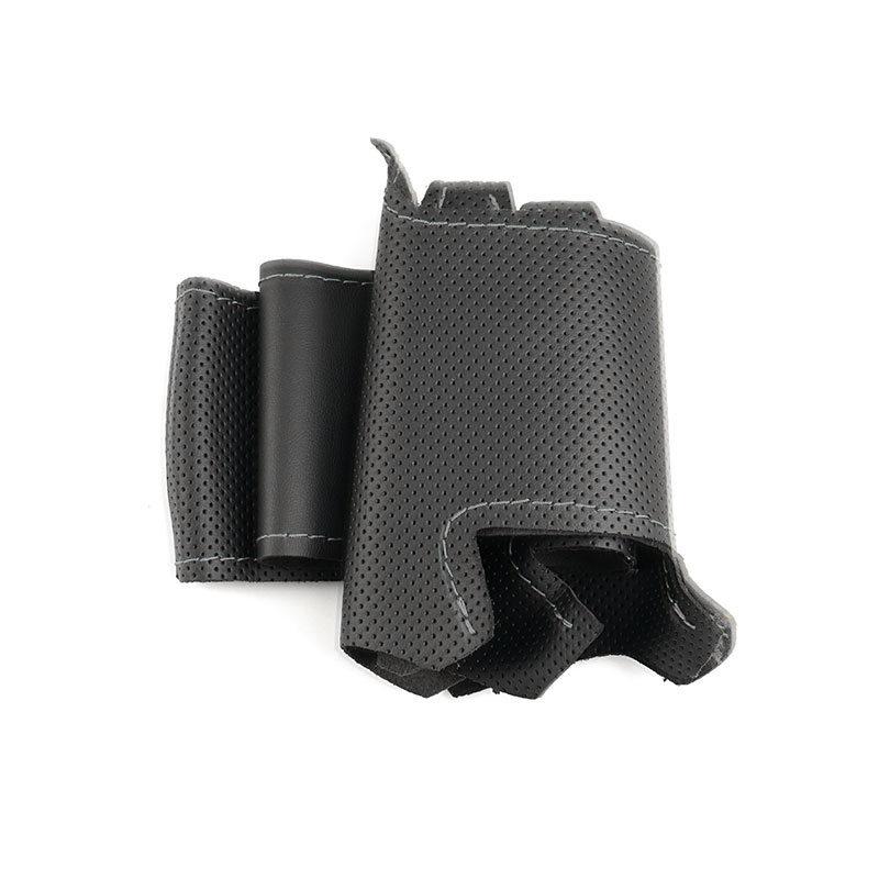 For Kia K2 Rio 2011 2012 2013 2014 Hand-stitched Car-styling Steering Wheel Interior Accessories Microfiber Leather Cover