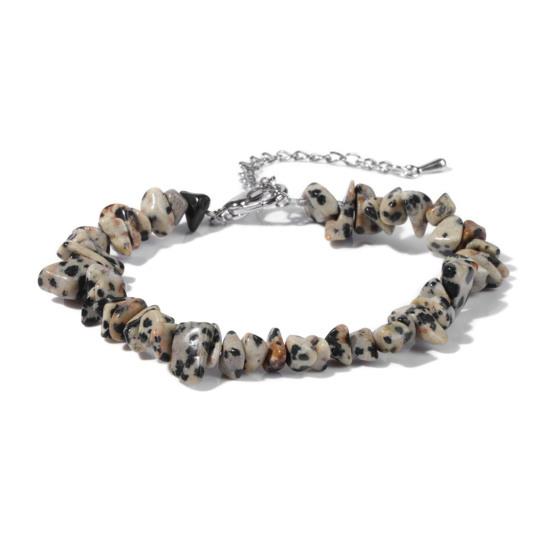 Women Bracelet Irregular Beads Decor Adjustable Length Non-fading Bracelet Wrist Jewelry Versatile