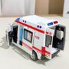 1:32 Mini Car Diecast Ambulance Fire-Truck Policecar Model Sound And Light Vehicle Simulation Collection Gifts Toys Boys