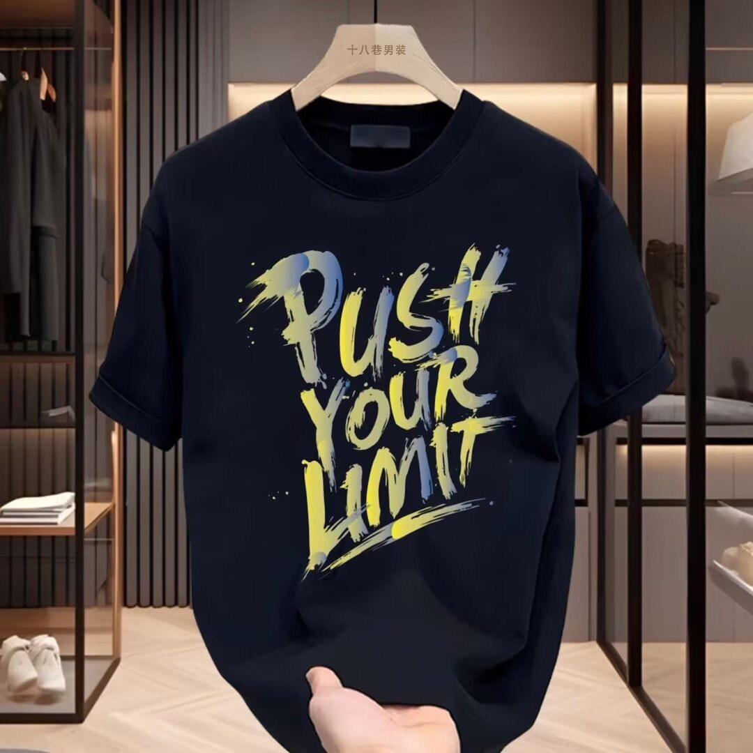 

100 Cotton US Daily TShirt Men Women Loose Small Print Crew Neck Short Sleeve Tee Comfortable Outdoor Casual Wear Top S