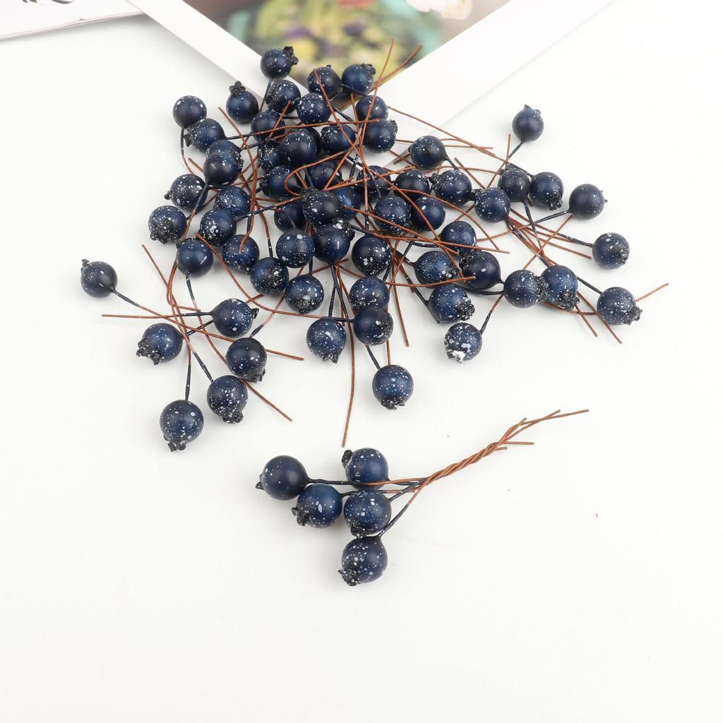 Handmade Christmas Red Berry Foam Ornaments - Decorative Accessories