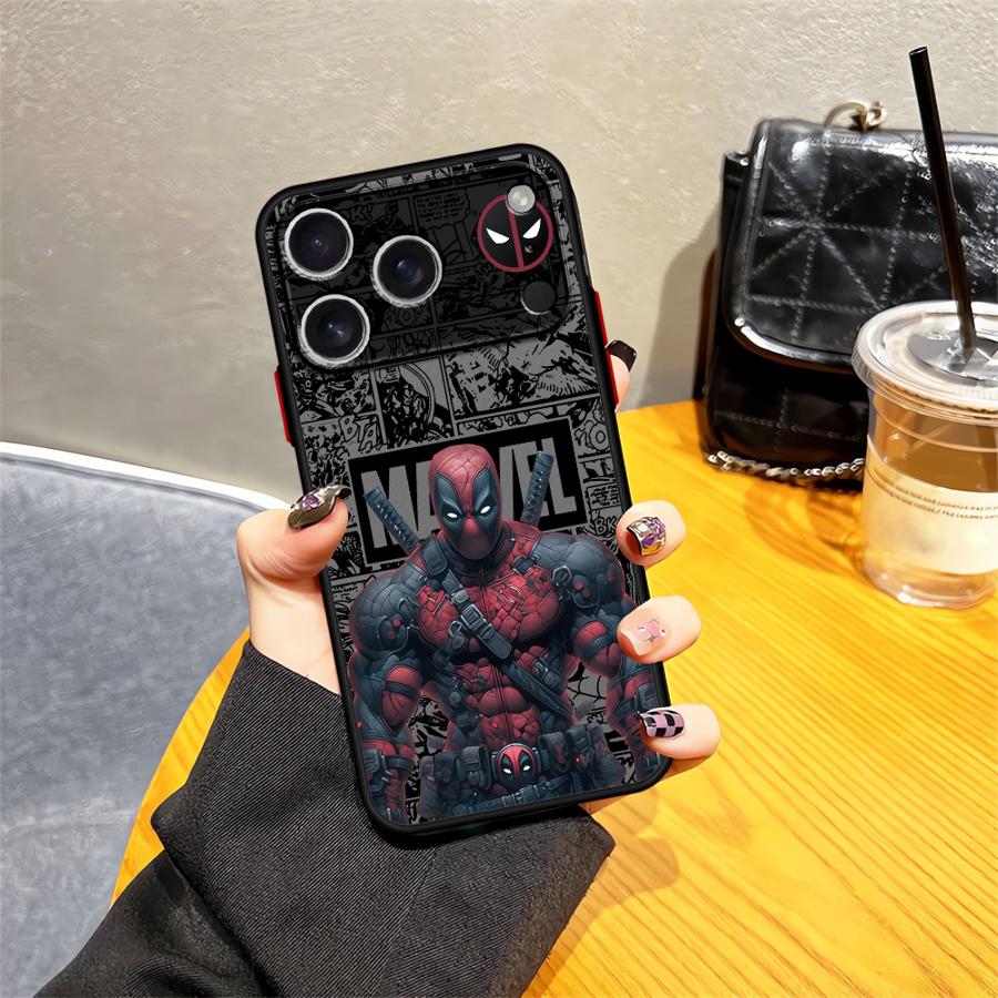 Case for iPhone 17 Pro Max XS XR 7 8 SE Air 13 Mini 15 14 11 12 16 Plus 17e Back Phone Cover Marvel Deadpool Sipiderman