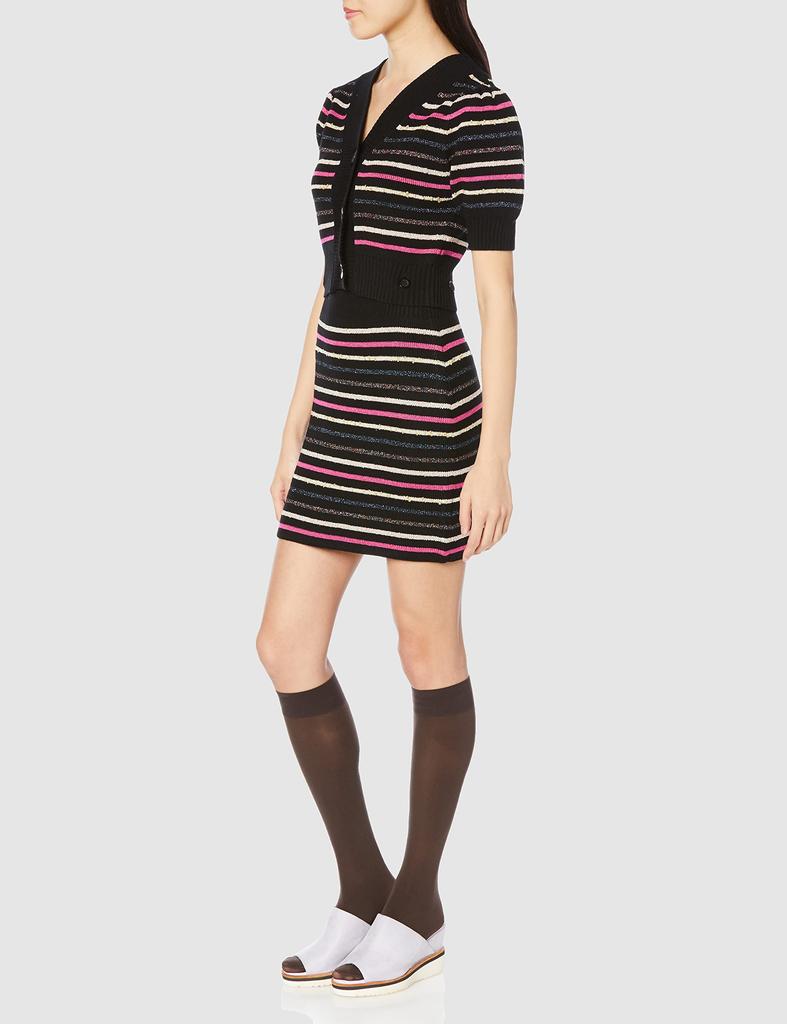 Separate Setup Border Knit Dress SWNO231231 BLK F [Sneider] Women's
