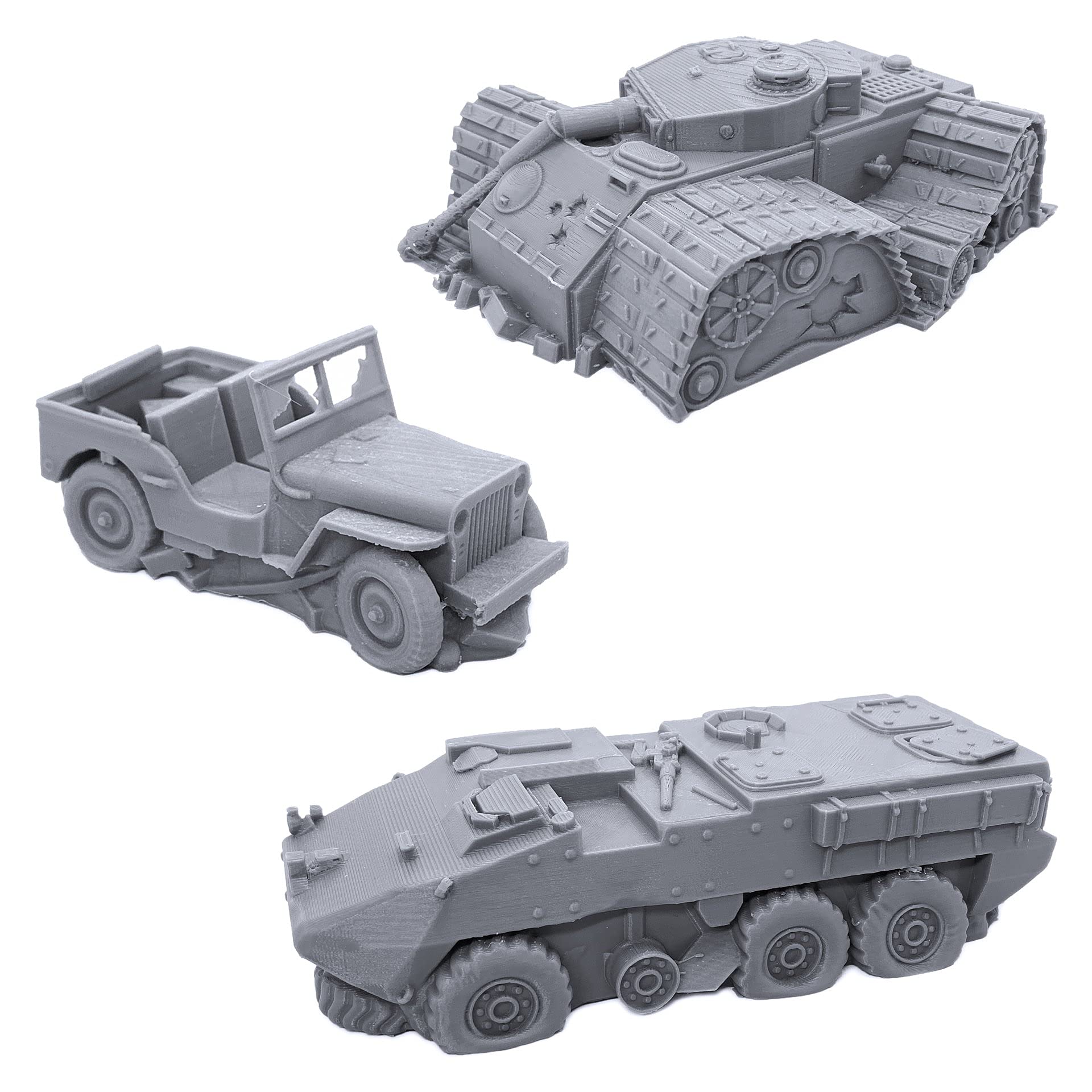 

Broken Vehicles Bundle, Tabletop 28mm Miniature Wargame Terrain Scenery, 3D Printable and Paintable, EnderToys