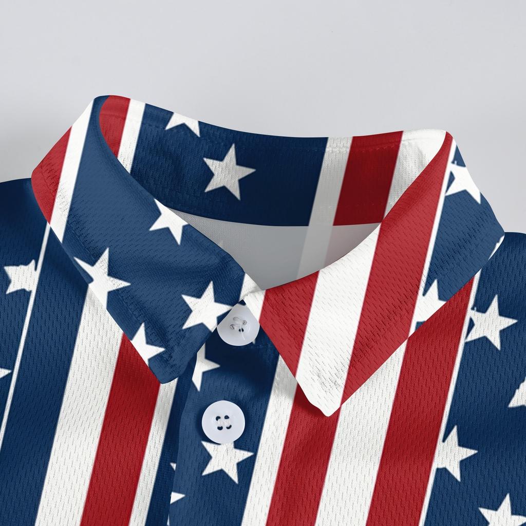 Family And Parent-child Outfits - Casual Vacation Independence Day Printed Women's Skirts, Men's Shirts Summer Suit