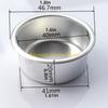 F26C Pack of 30 Candle Tins Jar Cups for DIY Candle Making Aluminum Round Containers Tealight Bases for Creative Projects
