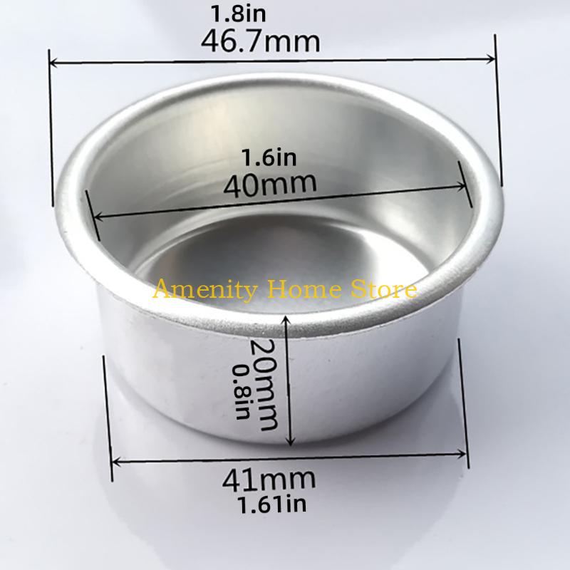F26C Pack of 30 Candle Tins Jar Cups for DIY Candle Making Aluminum Round Containers Tealight Bases for Creative Projects