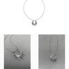 Geometric Snake Chain Necklace With Titanium Pendant For Men Women