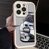 Phone Case for iPhone 17 Air 16E 15 16 Pro Max Simple Japanese Sports Cars Pattern Cover 14 Plus 13 12 Mini Soft Shell Silicone