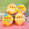 Hanging Schoolbag Pendant Plush Keychain Keyring Chicken Plush Toy Little Yellow Chicken Pendant
