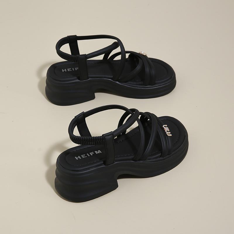 Fashion CRLAYDK Women's Sandals Comfort Platform Ladies Straps Open Toe Shoes Summer Walking Travel Casual Beach Dressy Slippers